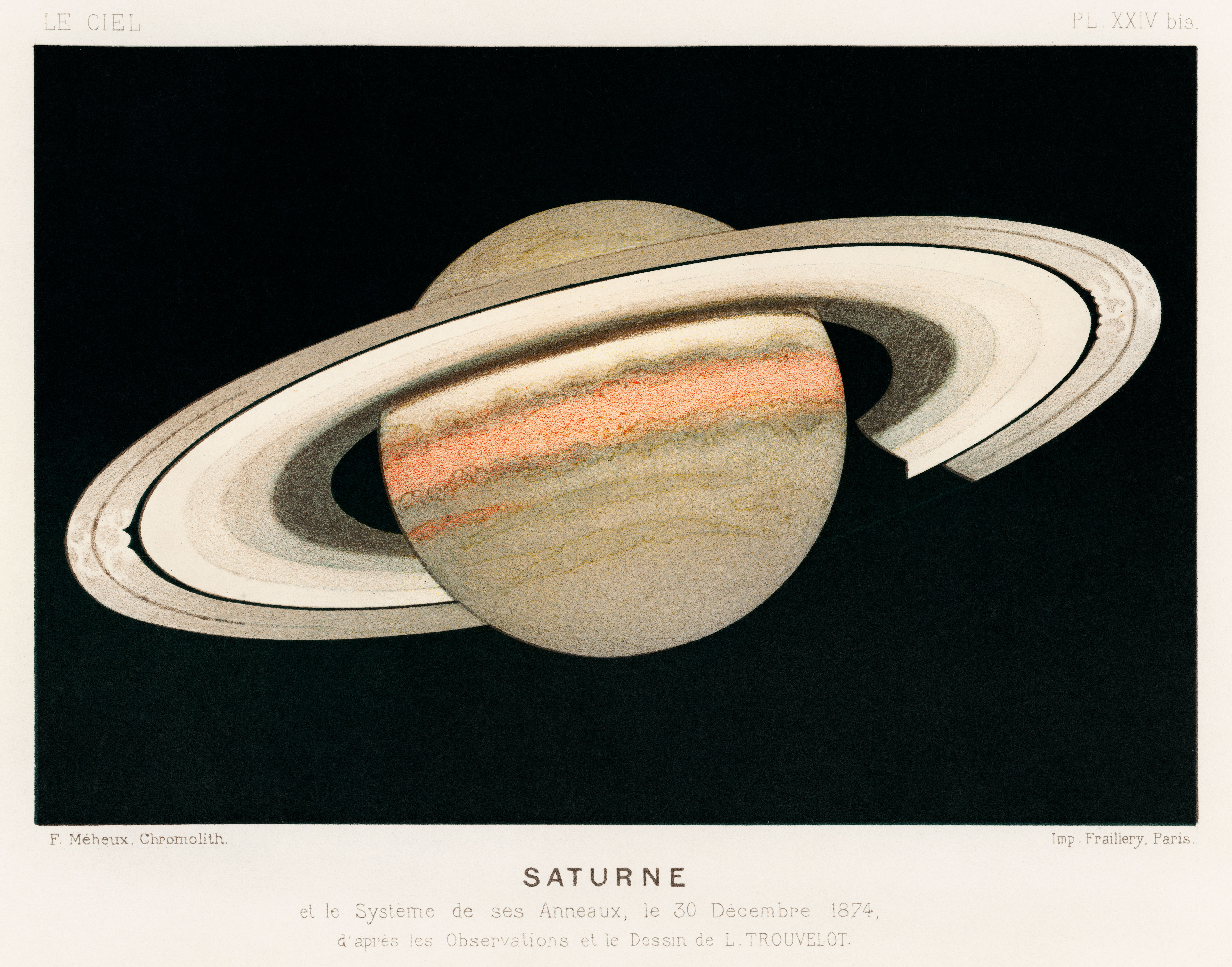 Illustration of the planet Saturn
